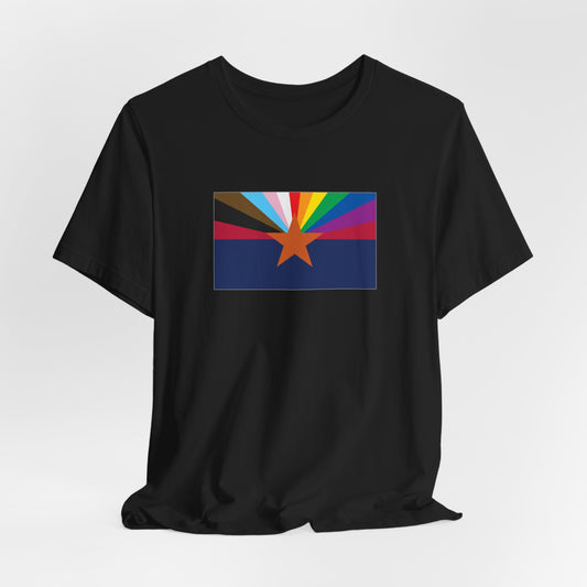 Arizona Rainbow Pride Flag T-shirt, Several Color Options