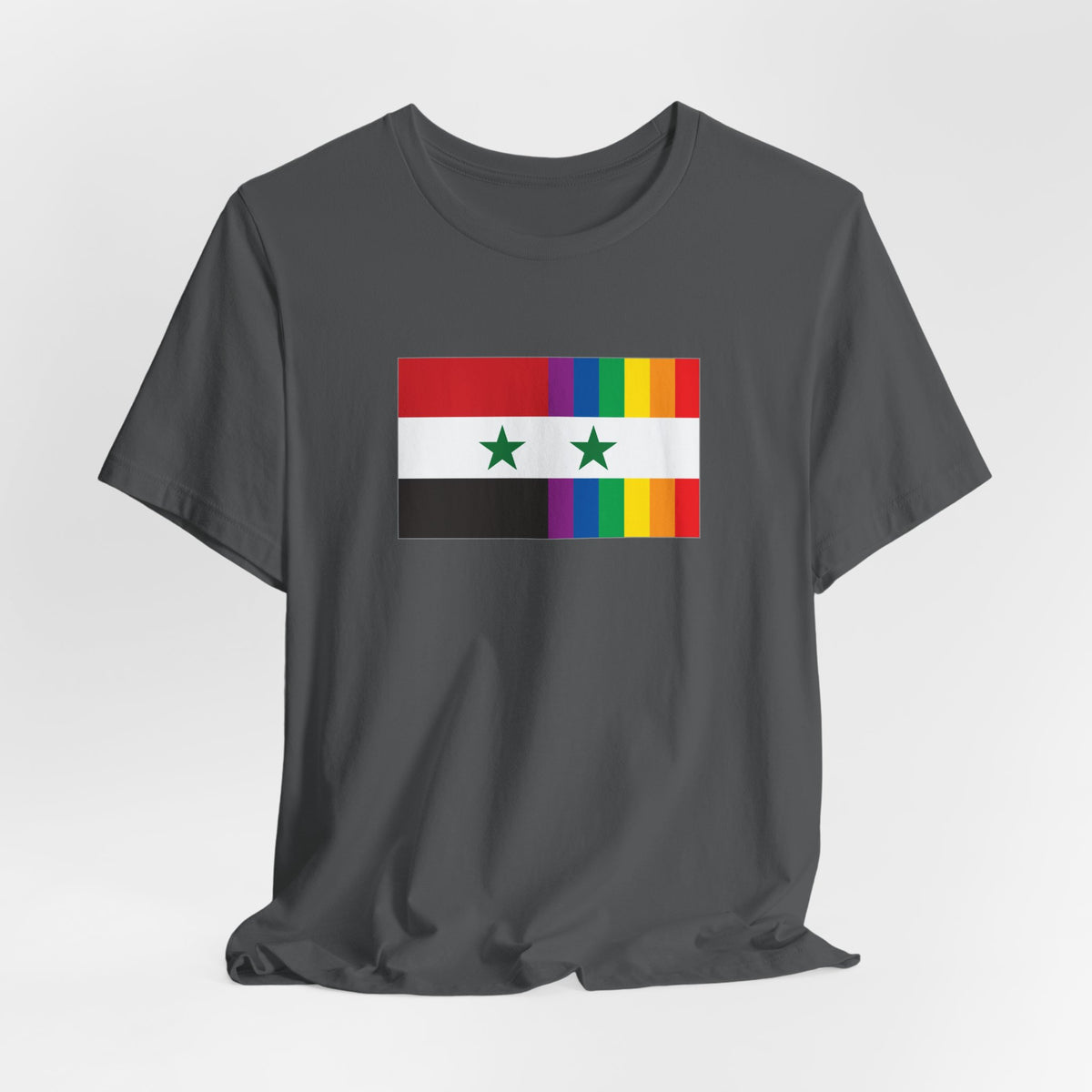 Syria Rainbow Pride Flag T-shirt, Several Color Options