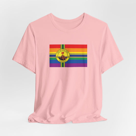 Little Rock, Arkansas Rainbow Pride Flag T-shirt, Several Color Options