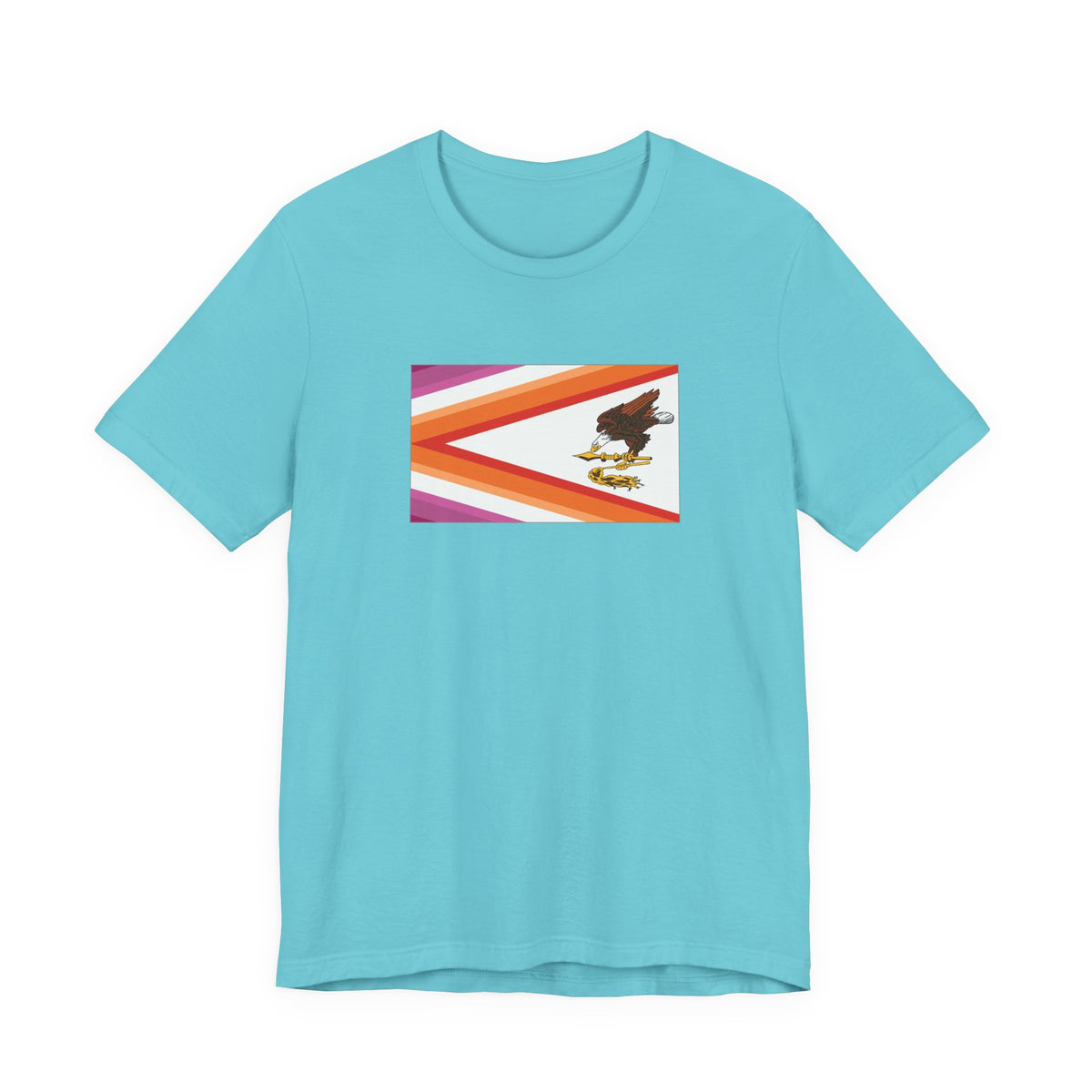 American Samoa Lesbian Pride Flag T-shirt, Several Color Options