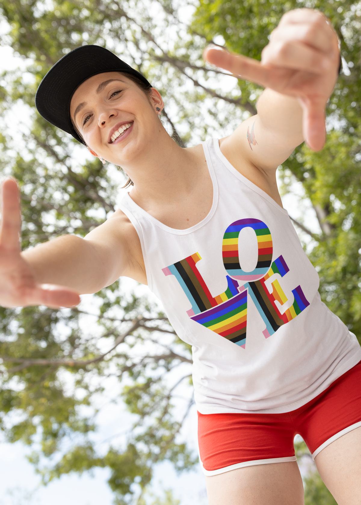 LOVE Pride Tank Top — LGBTQIA+ Visibility & Unity Statement