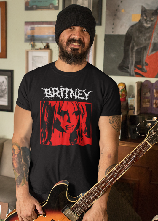 Britney, but make it Metal!!! Black Metal Aesthetic T-shirt, Black