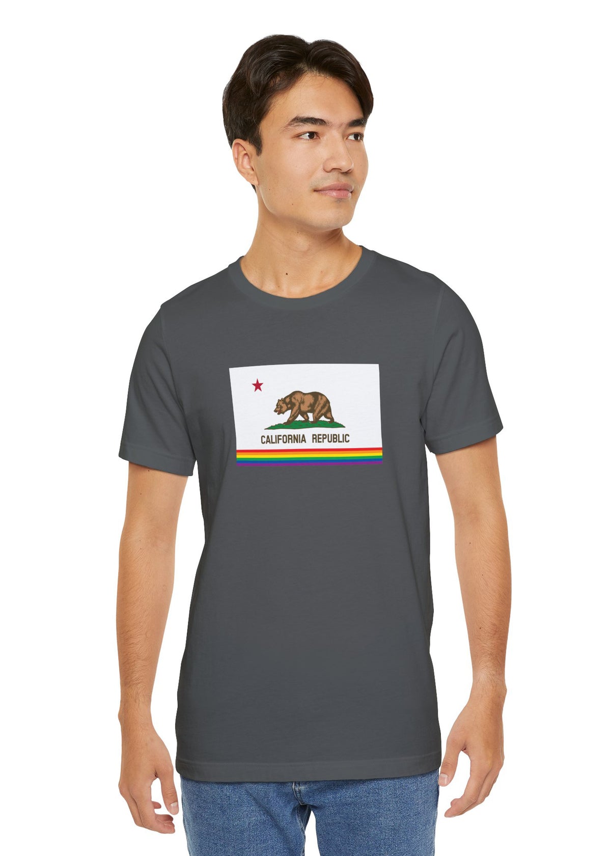 California Rainbow Pride Flag T-shirt, Several Color Options