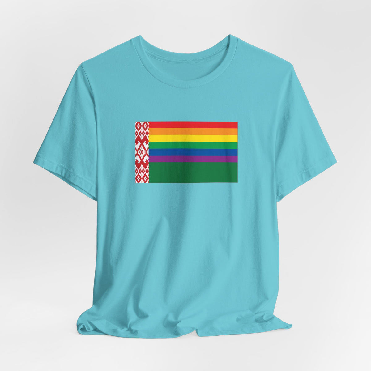 Belarus Rainbow Pride Flag T-shirt, Several Color Options