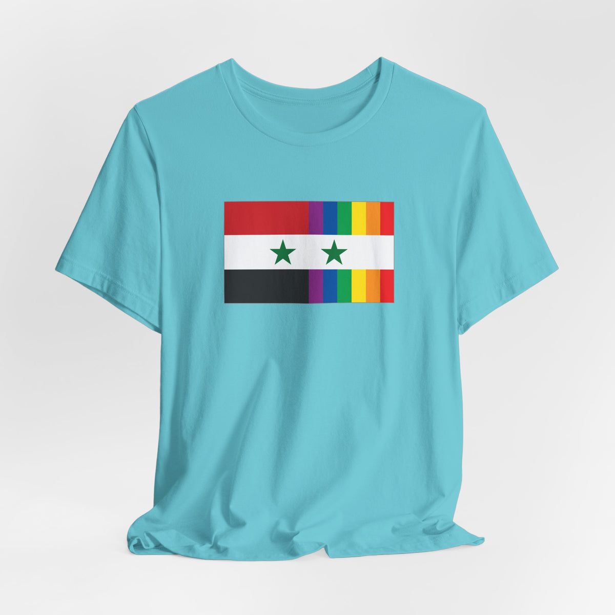 Syria Rainbow Pride Flag T-shirt, Several Color Options