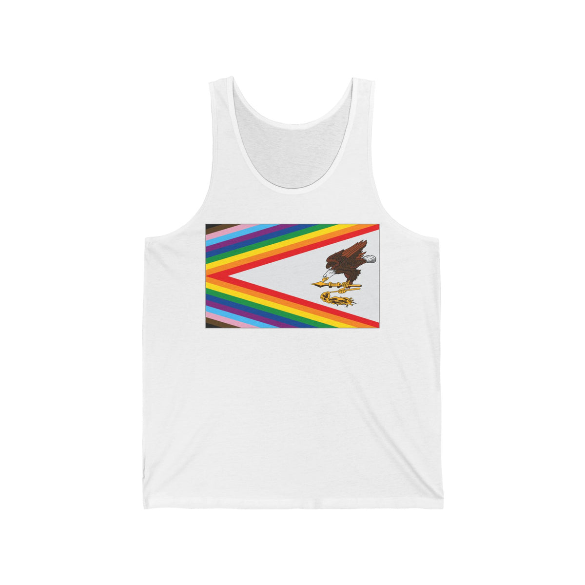 American Samoa Rainbow Pride Flag Jersey Tank