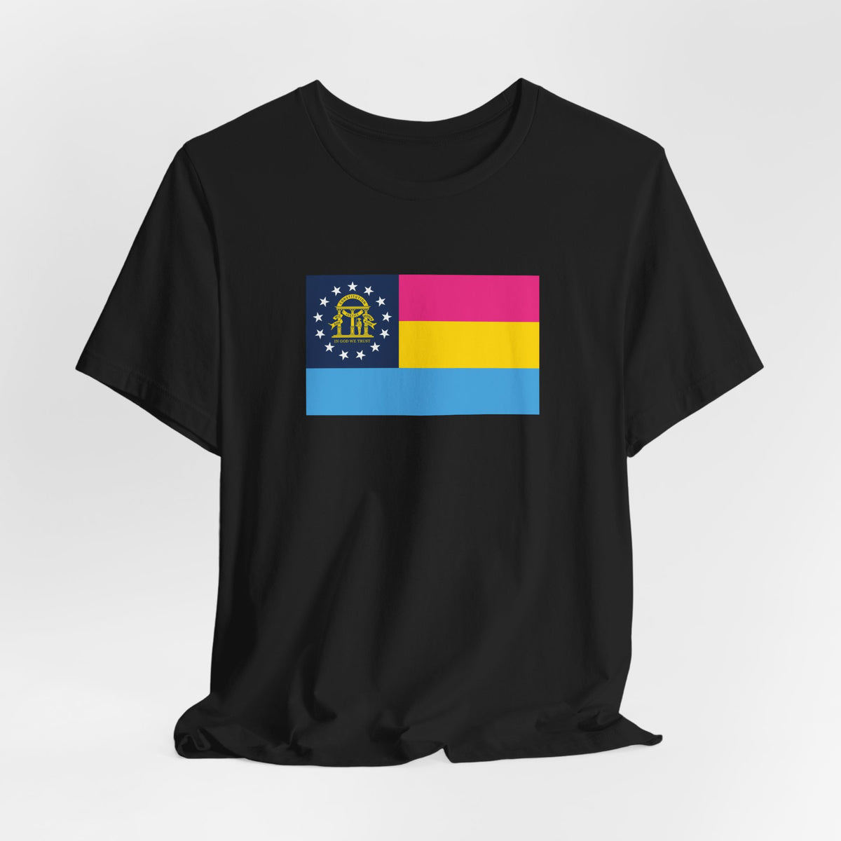 Georgia Pansexual Pride Flag T-shirt, Several Color Options