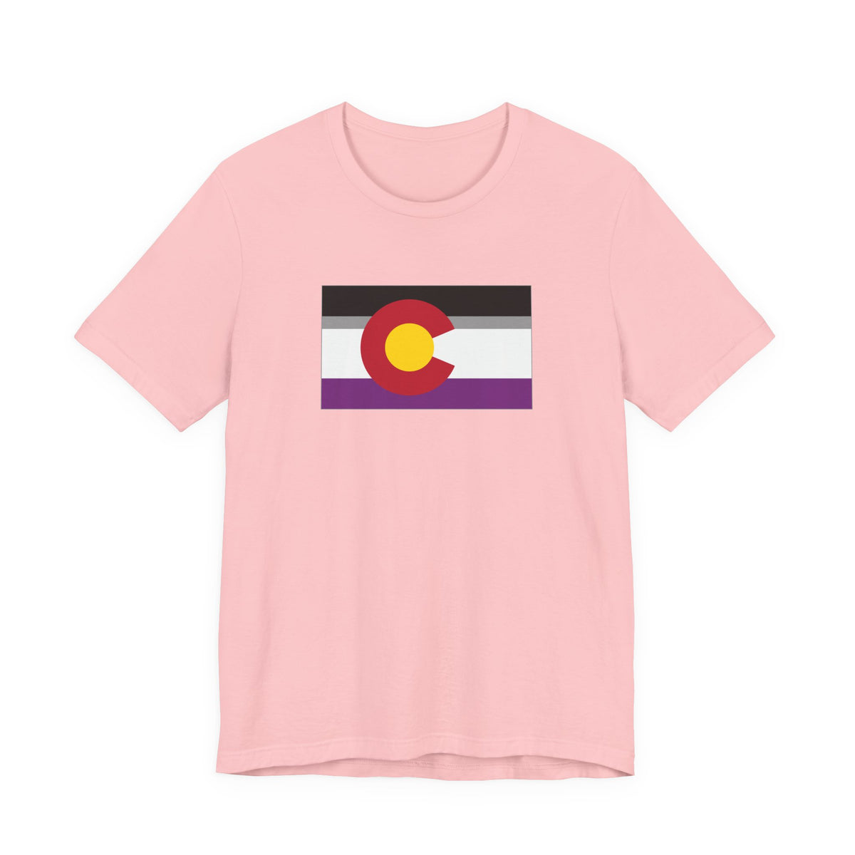 Colorado Asexual Pride Flag T-shirt, Several Color Options