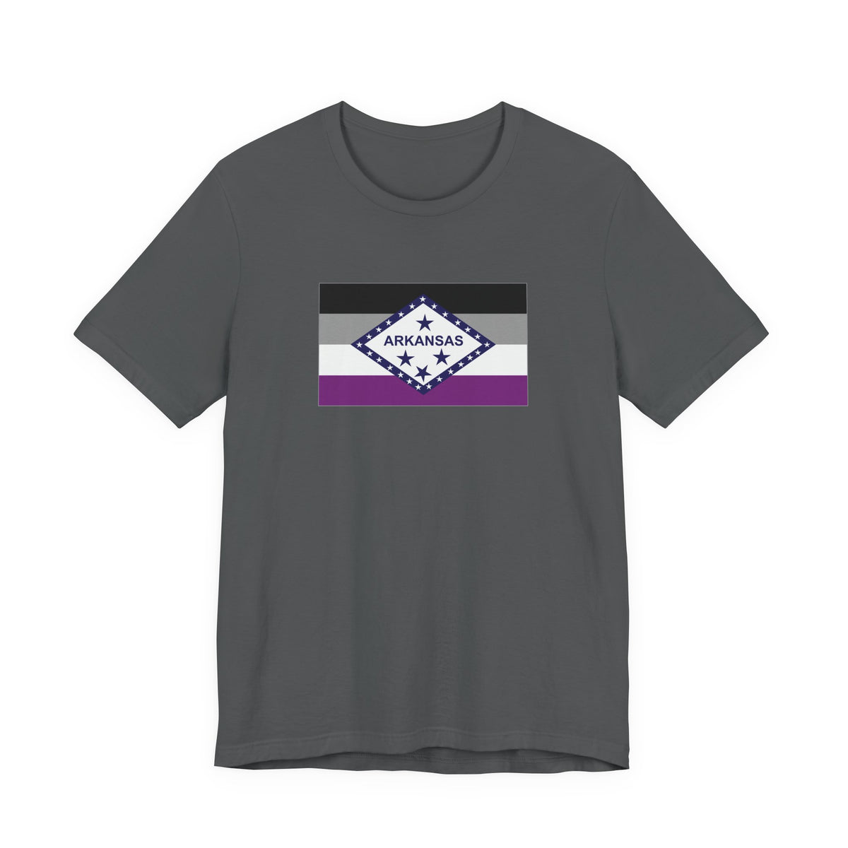 Arkansas Asexual Pride Flag T-shirt, Several Color Options