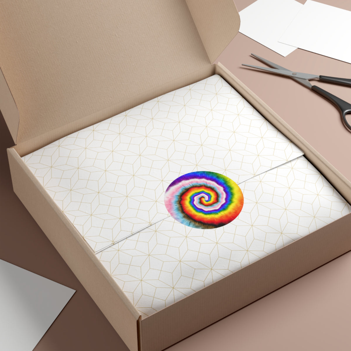 Progress Pride Tie-Dye Vinyl Sticker