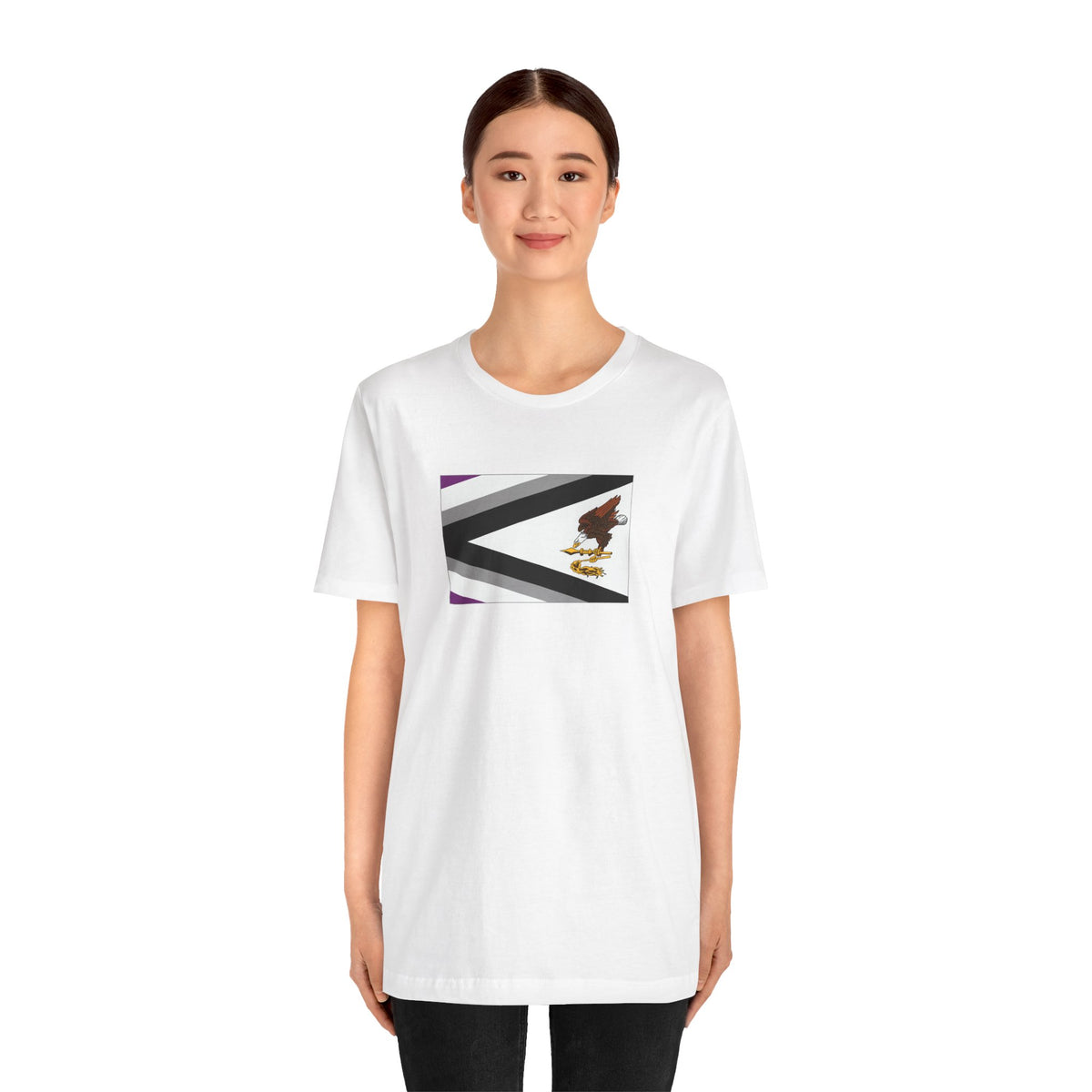 American Samoa Asexual Pride Flag T-shirt, Several Color Options