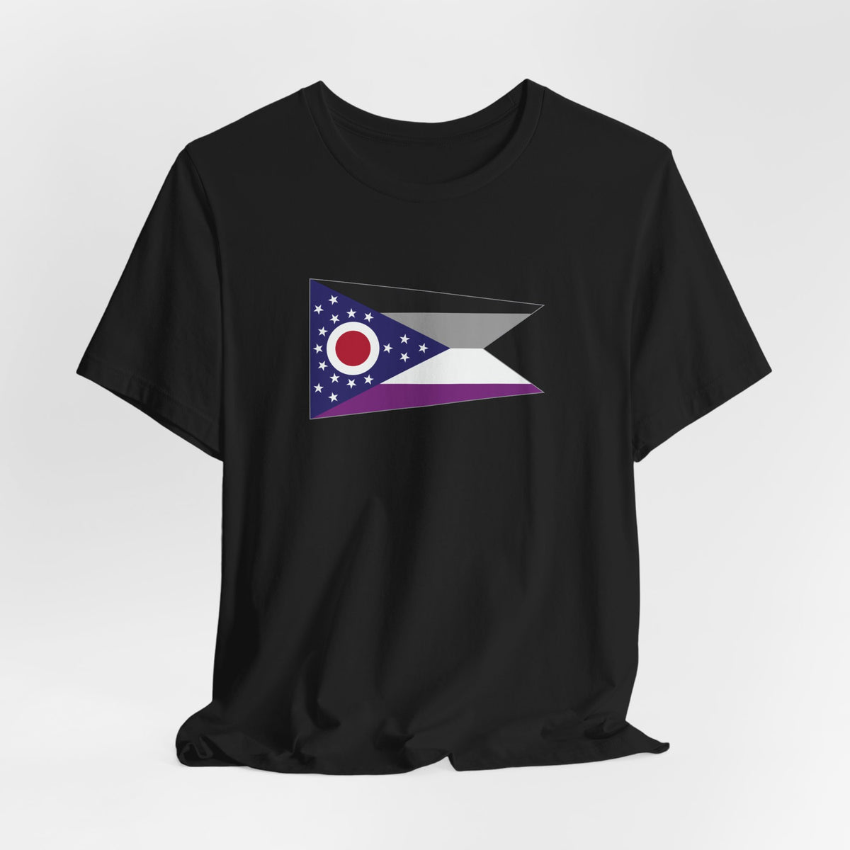 Ohio Asexual Pride Flag T-shirt, Several Color Options