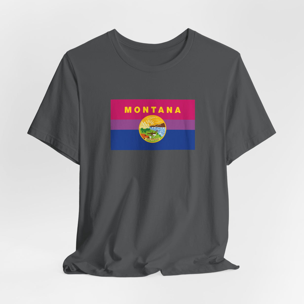 Montana Bisexual Pride Flag T-shirt, Several Color Options