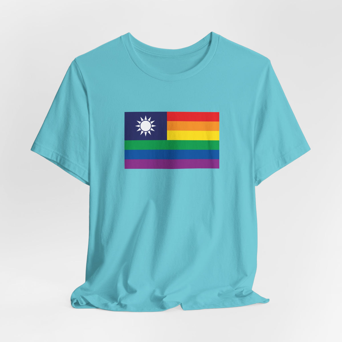 Taiwan Rainbow Pride Flag T-shirt, Several Color Options