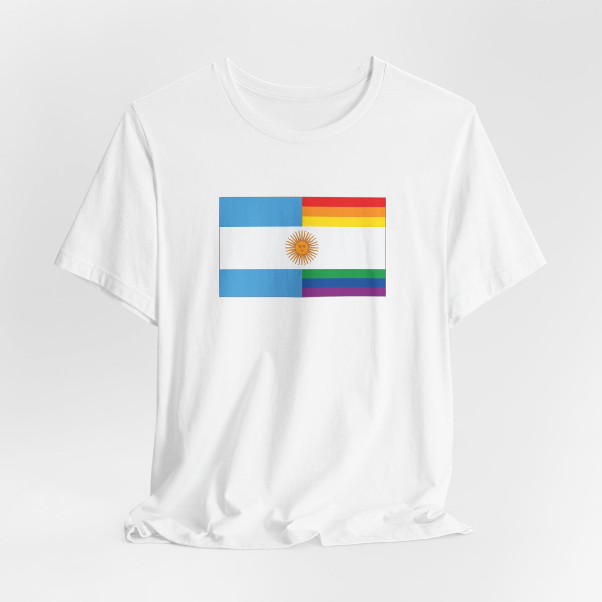 Argentina Rainbow Pride Flag T-shirt, Several Color Options