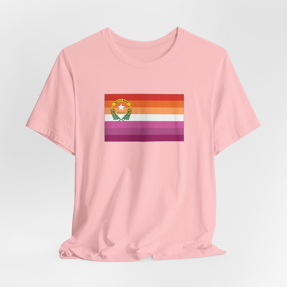 Nevada Lesbian Pride Flag T-shirt, Several Color Options