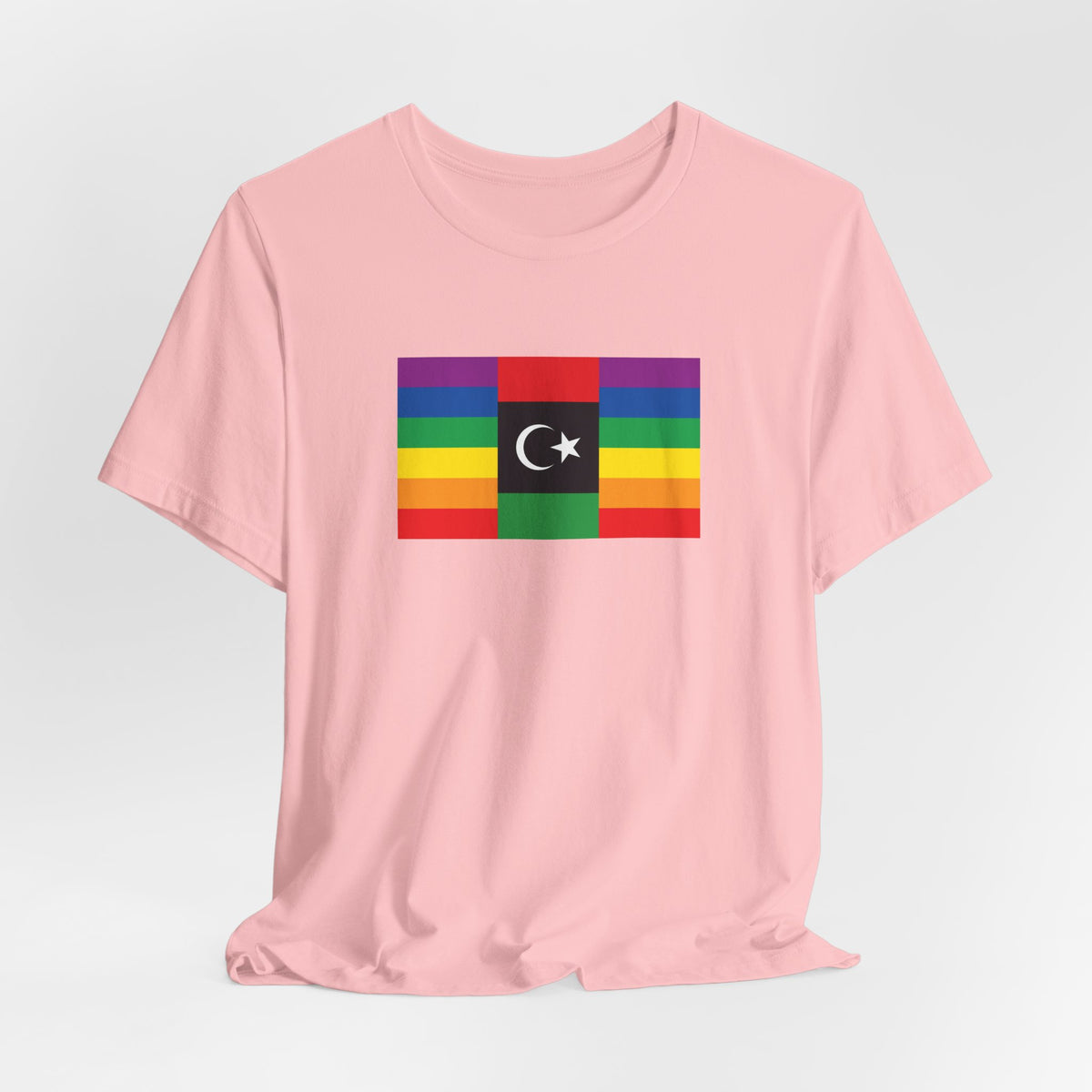 Libya Rainbow Pride Flag T-shirt, Several Color Options