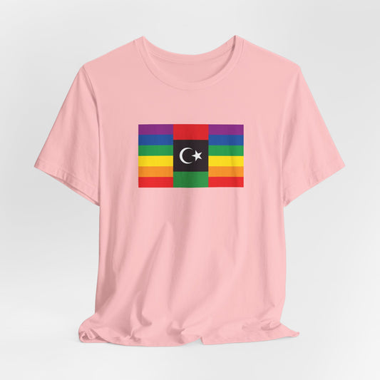 Libya Rainbow Pride Flag T-shirt, Several Color Options