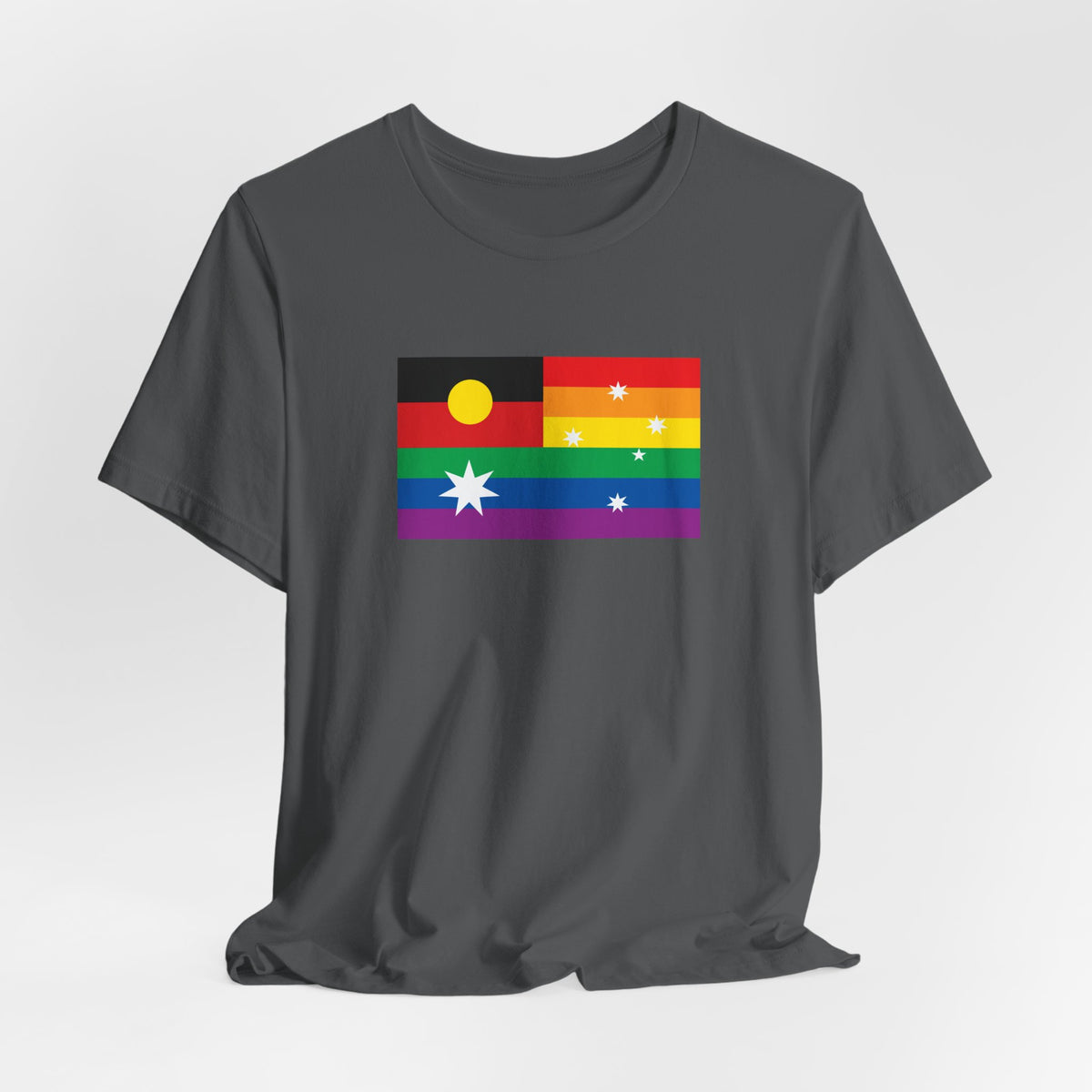 Australia Aboriginal Rainbow Pride Flag T-shirt, Several Color Options