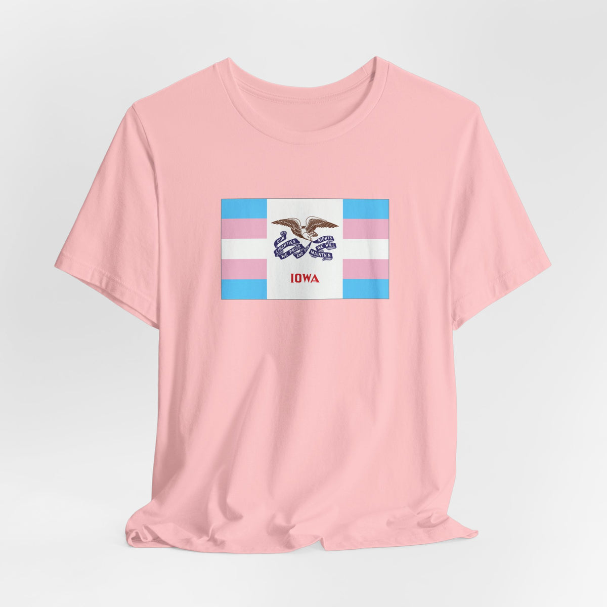 Iowa Transgender Pride Flag T-shirt, Several Color Options