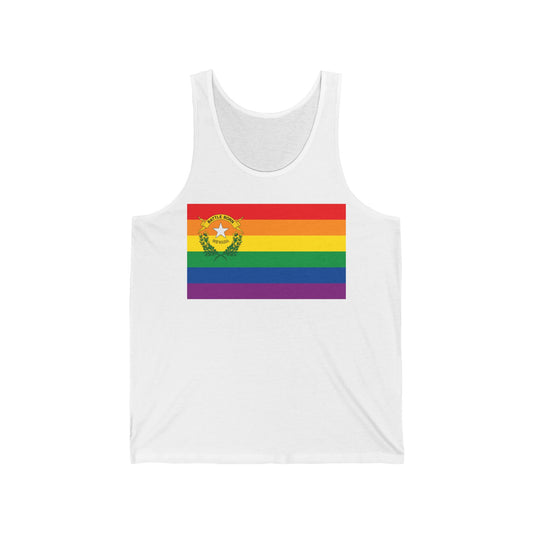 Nevada Rainbow Pride Flag Jersey Tank