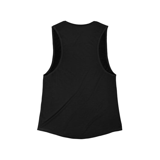 Neon Sign Flowy Muscle Tank - Black