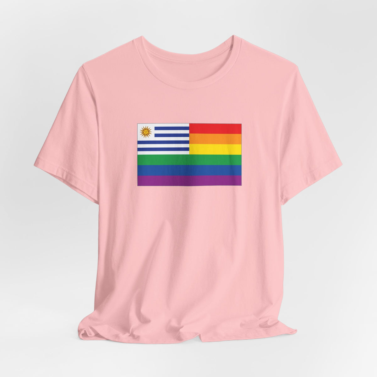 Uruguay Rainbow Pride Flag T-shirt, Several Color Options