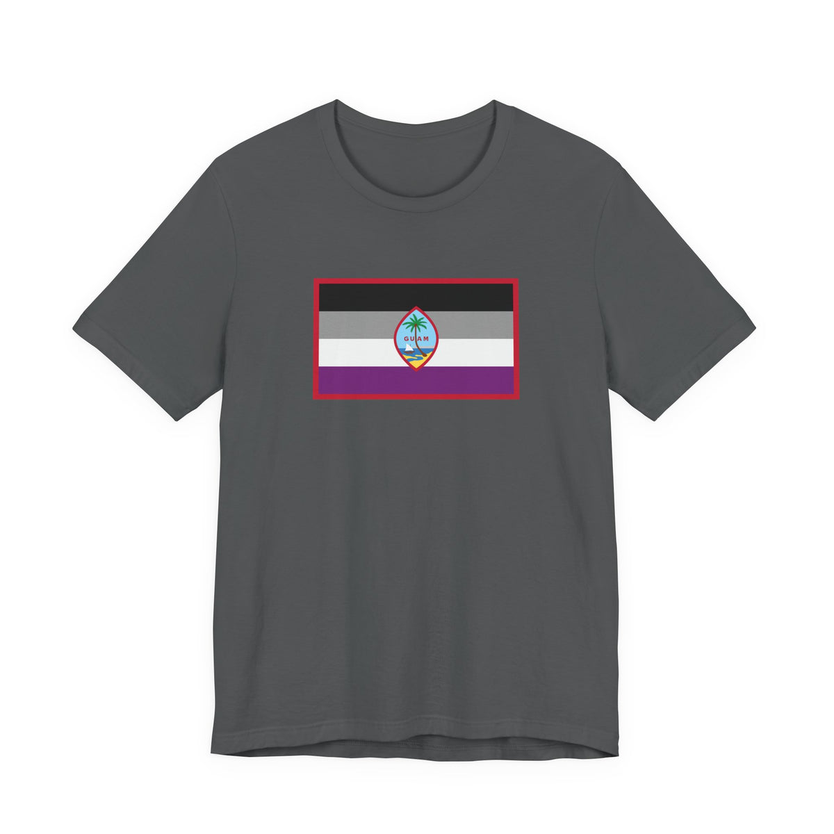 Guam Asexual Pride Flag T-shirt, Several Color Options