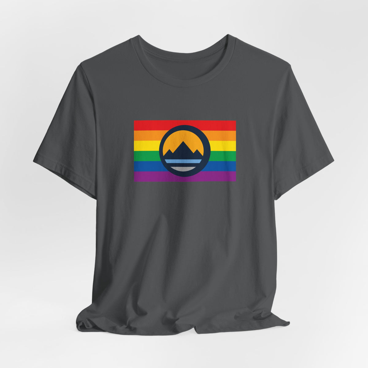 Reno, Nevada Rainbow Pride Flag T-shirt, Several Color Options