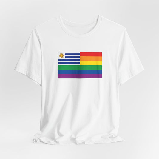 Uruguay Rainbow Pride Flag T-shirt, Several Color Options