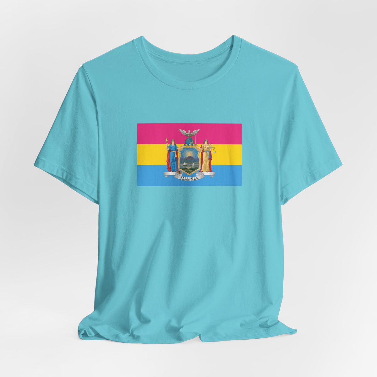 New York Pansexual Pride Flag T-shirt, Several Color Options