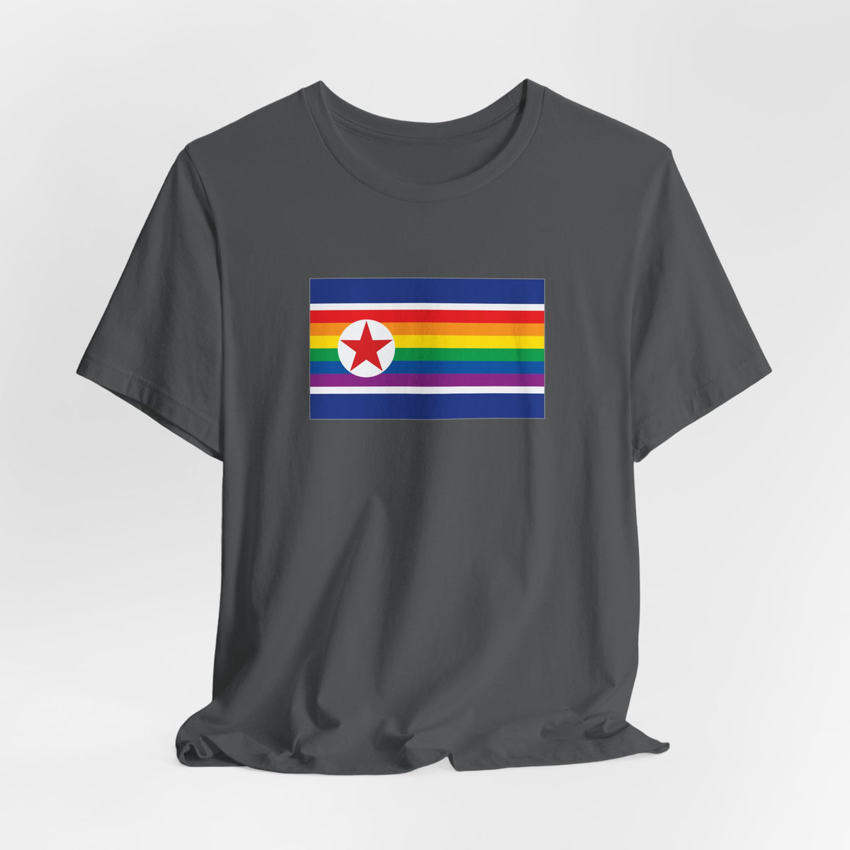 North Korea Rainbow Pride Flag T-shirt, Several Color Options