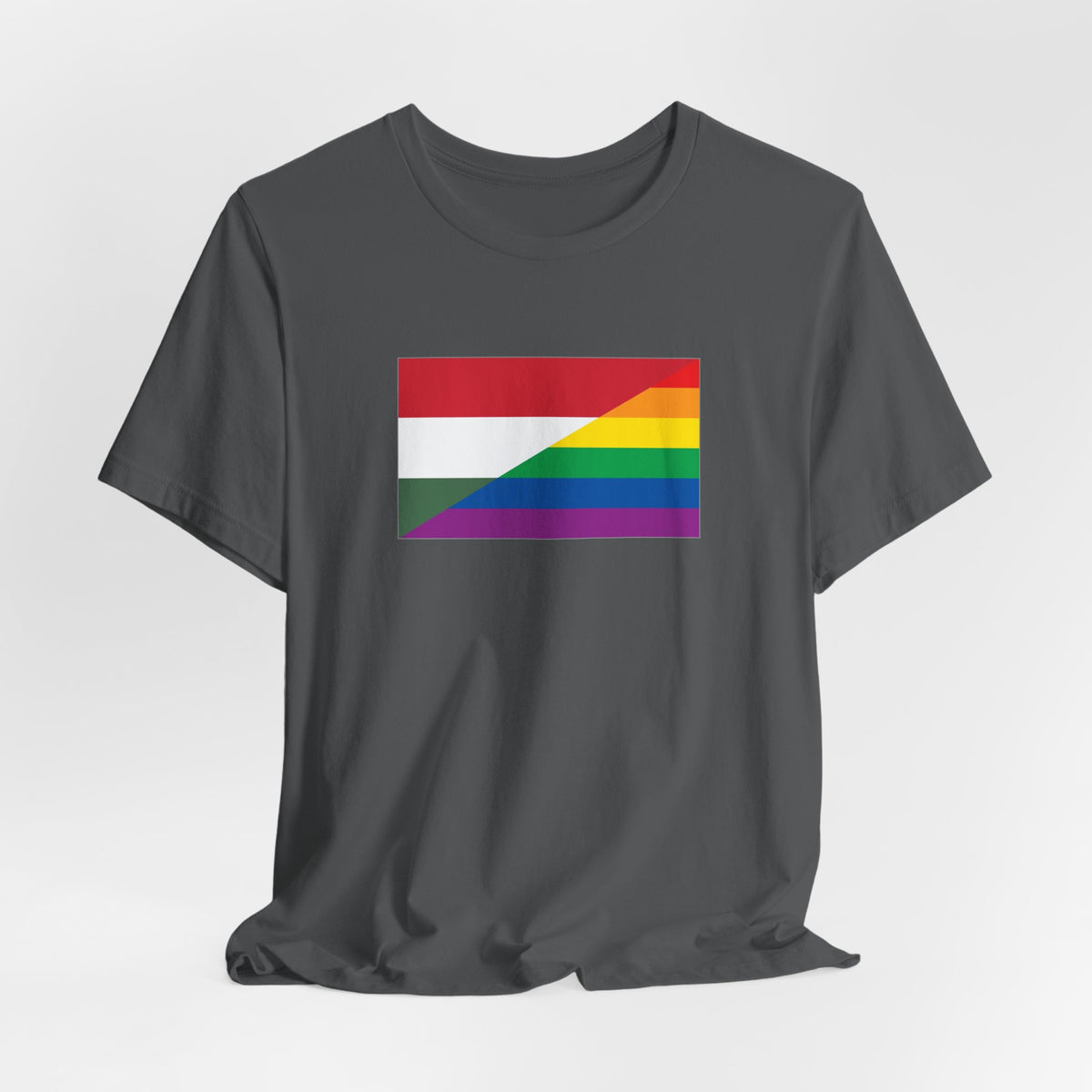 Hungary Rainbow Pride Flag T-shirt, Several Color Options