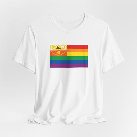 Jacksonville, Florida Rainbow Pride Flag T-shirt, Several Color Options
