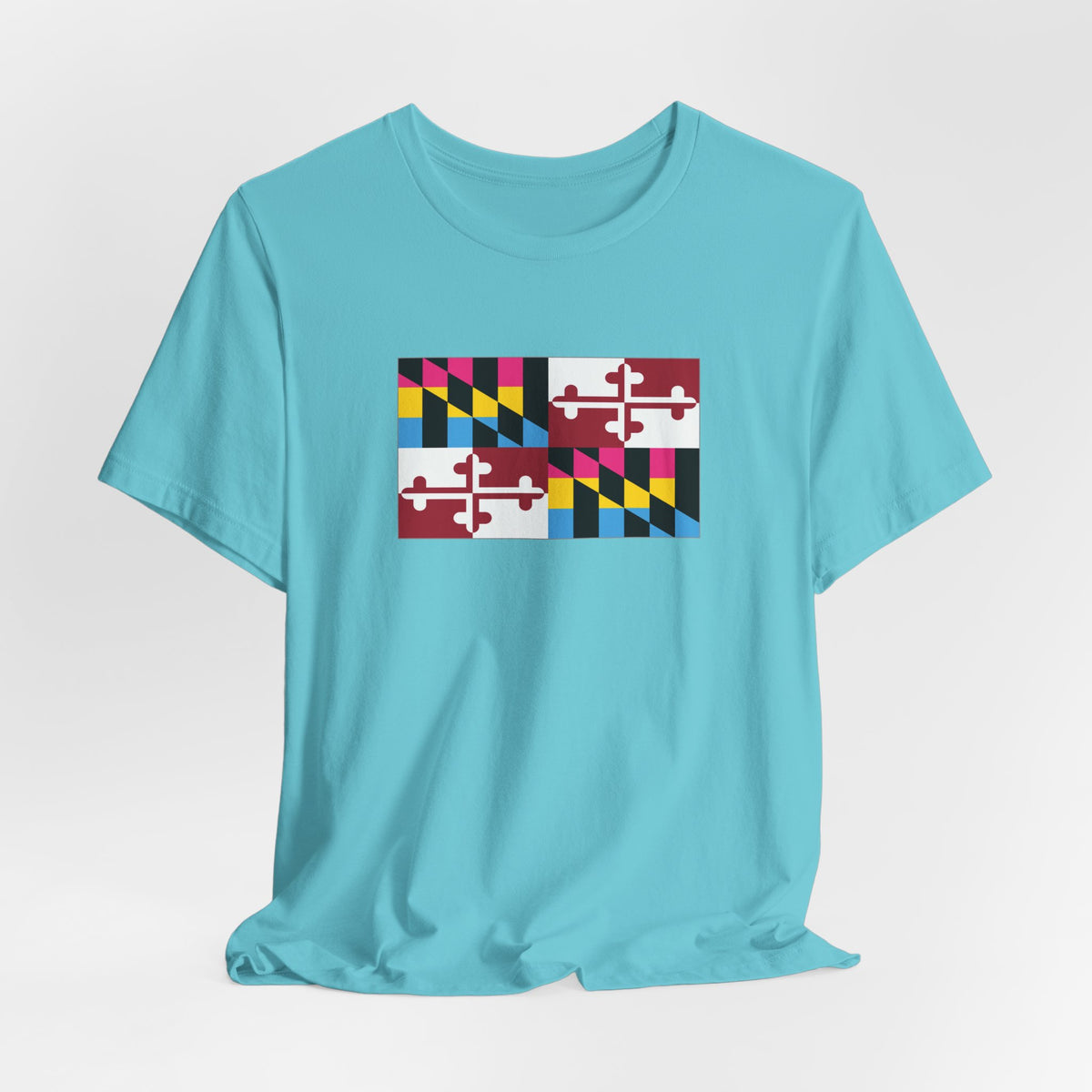 Maryland Pansexual Pride Flag T-shirt, Several Color Options