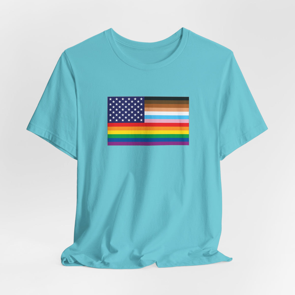 USA Old Glory Stars n Stripes BIPOC Progress Pride Flag T-shirt, Several Color Options