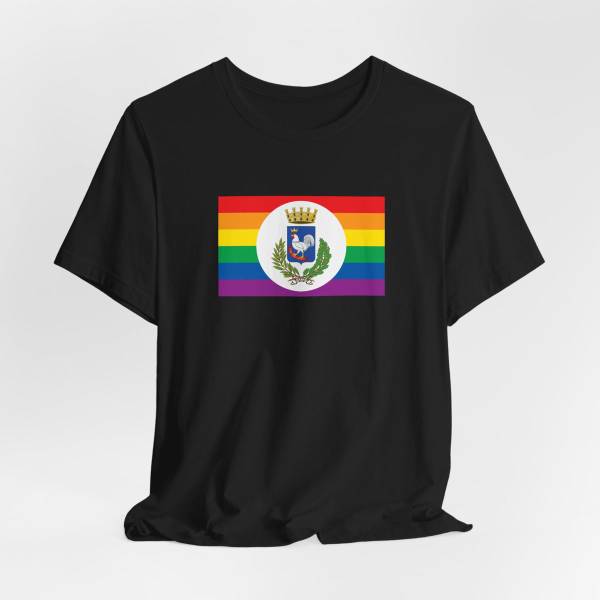 Gallipoli, Italy Rainbow Pride Flag T-shirt, Several Color Options
