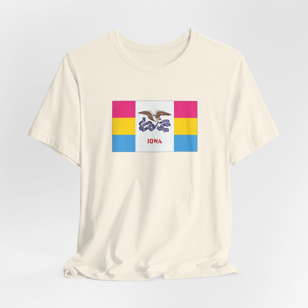 Iowa Pansexual Pride Flag T-shirt, Several Color Options