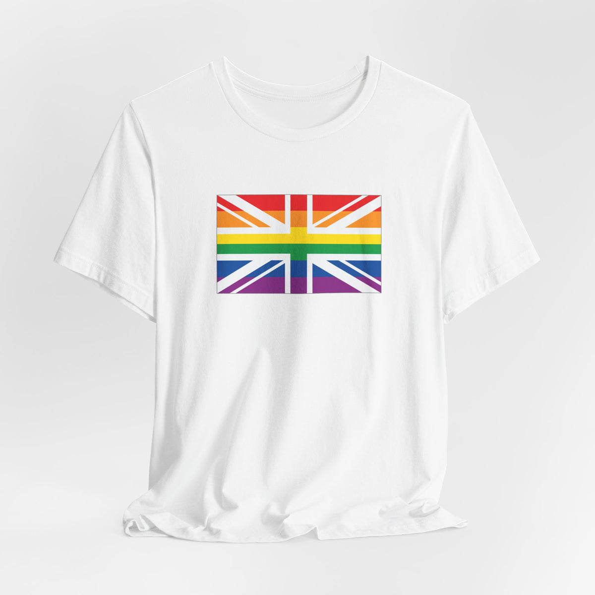 United Kingdom Rainbow Pride Flag T-shirt, Several Color Options