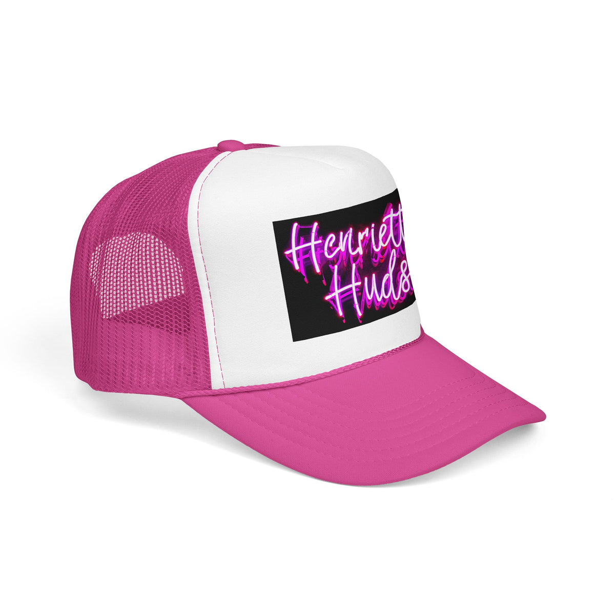 Neon Sign Trucker Cap, Black or Pink