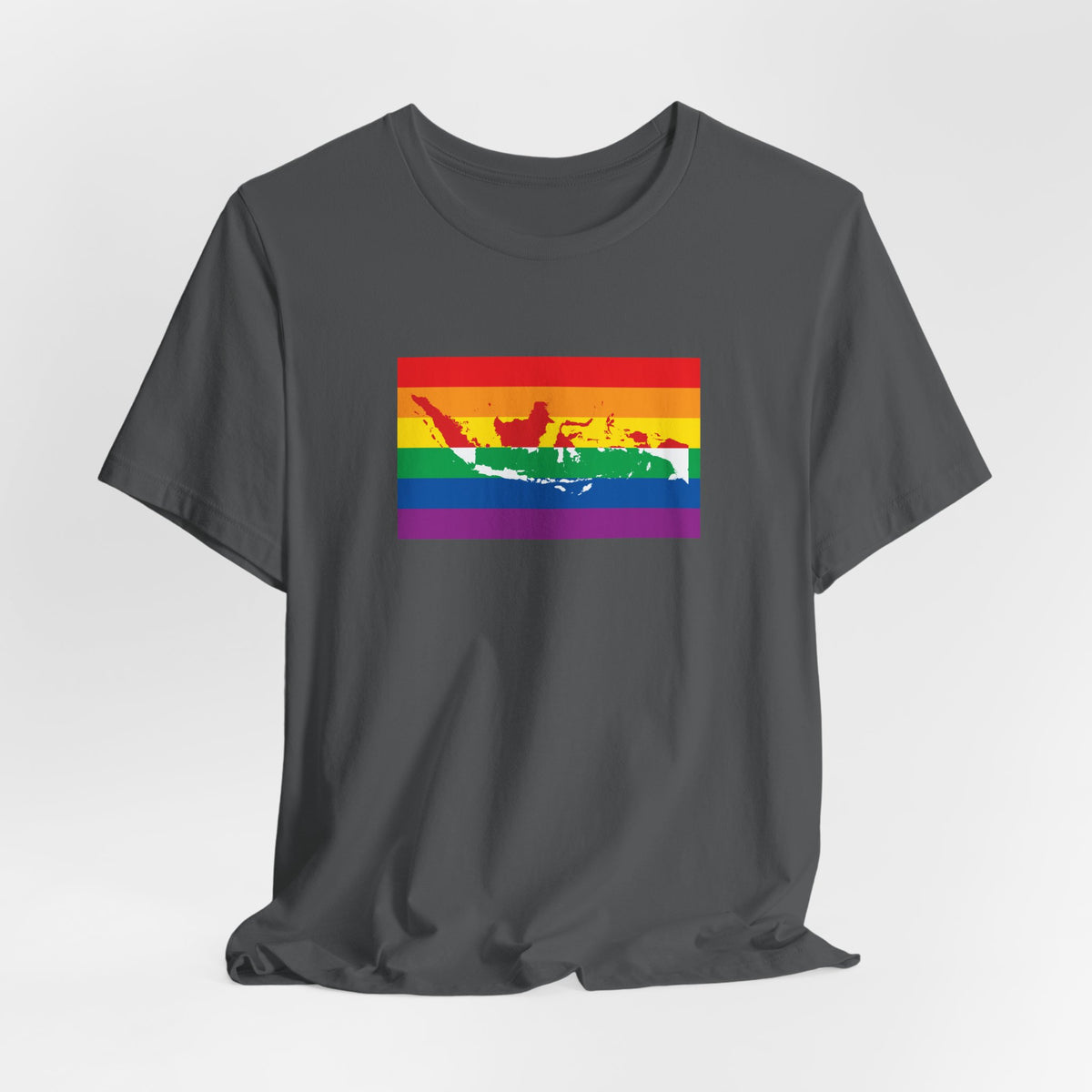 Indonesia Rainbow Pride Flag T-shirt, Several Color Options
