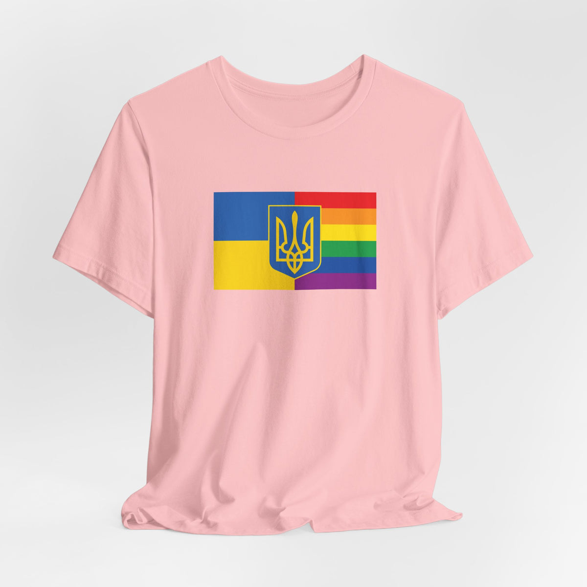 Ukraine Rainbow Pride Flag T-shirt, Several Color Options