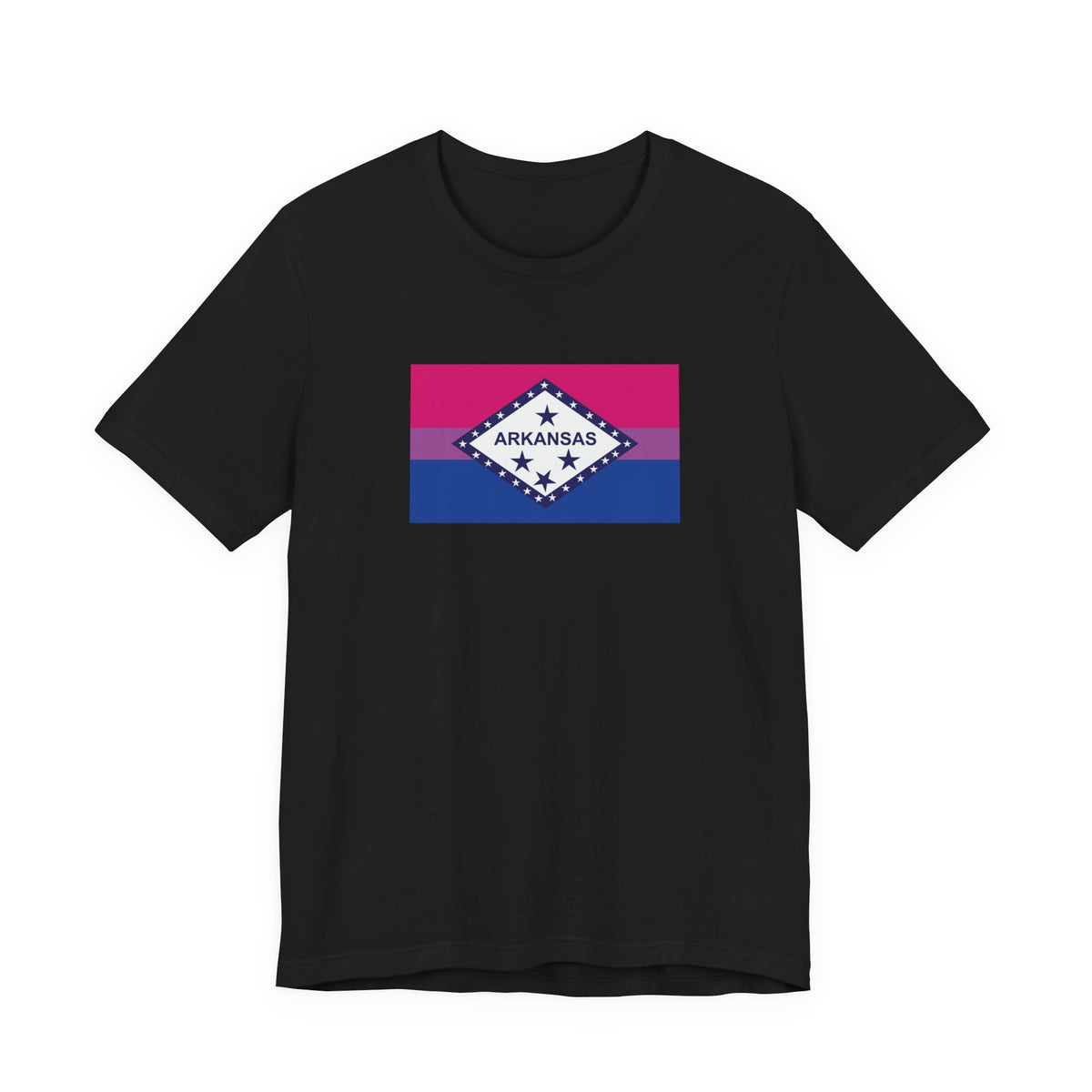 Arkansas Bisexual Pride Flag T-shirt, Several Color Options