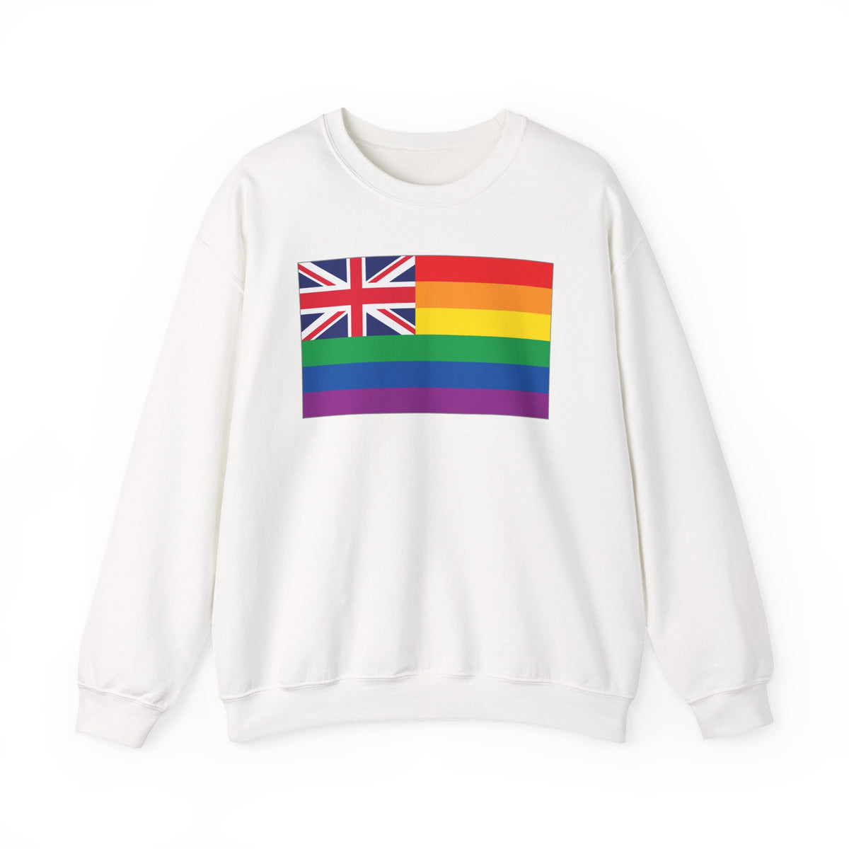 Hawai'i Rainbow Pride Flag Unisex Crewneck Sweatshirt, White, Black or Light Pink