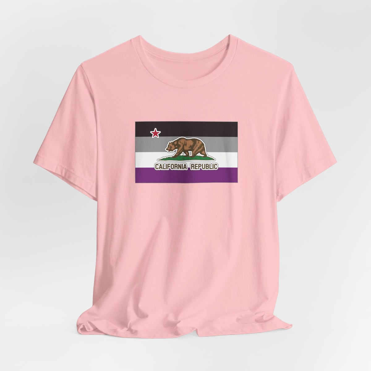 California Asexual Pride Flag T-shirt, Several Color Options