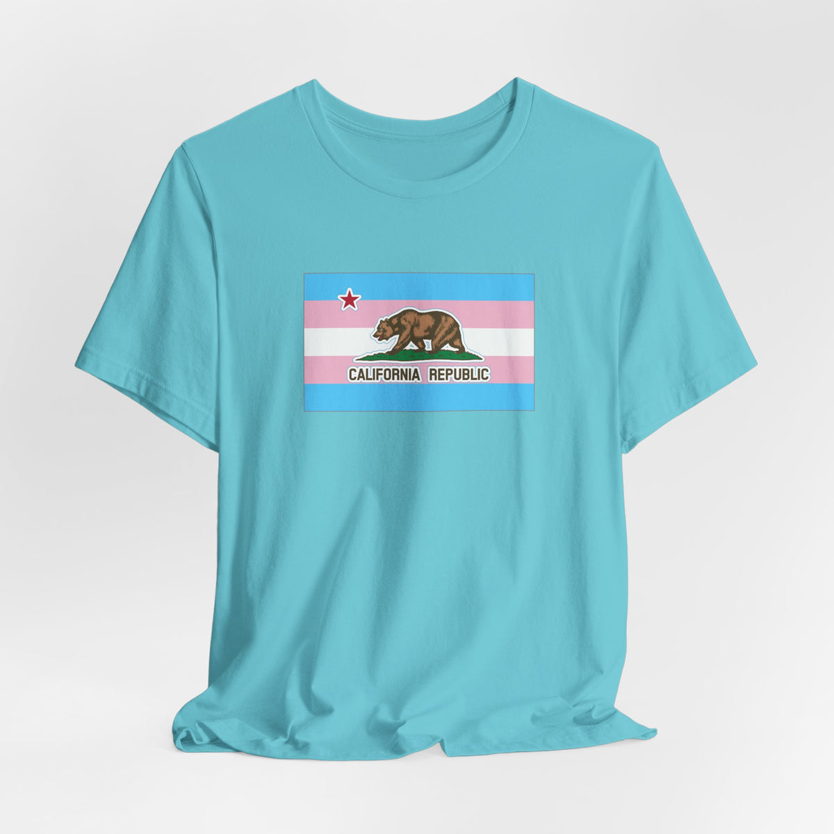California Transgender Pride Flag T-shirt, Several Color Options