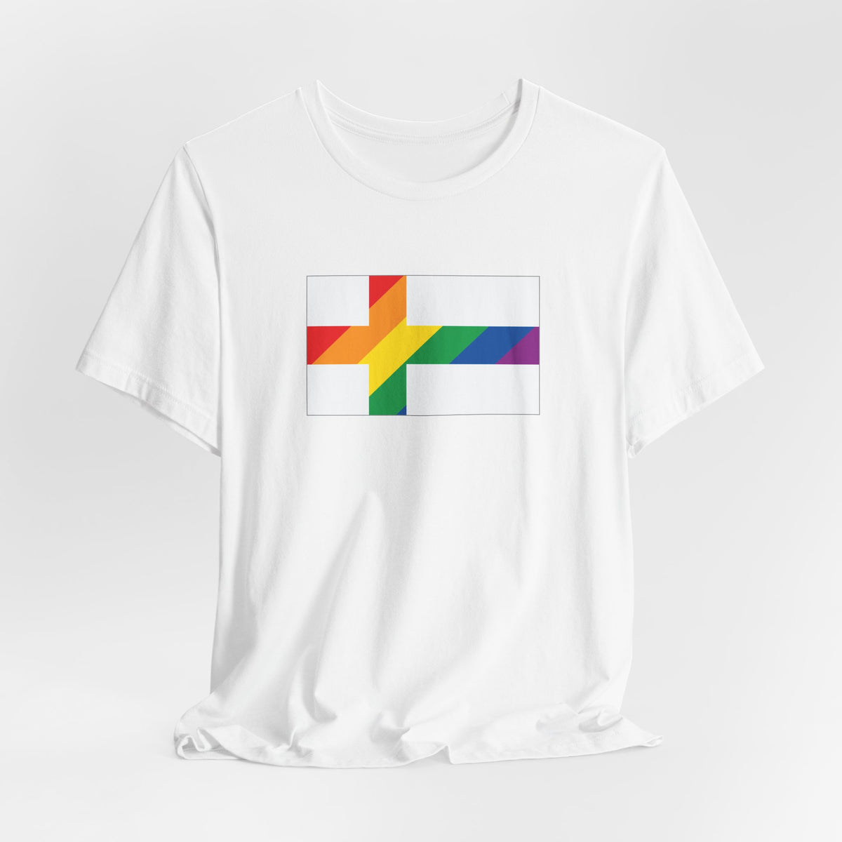 Finland Rainbow Pride Flag T-shirt, Several Color Options
