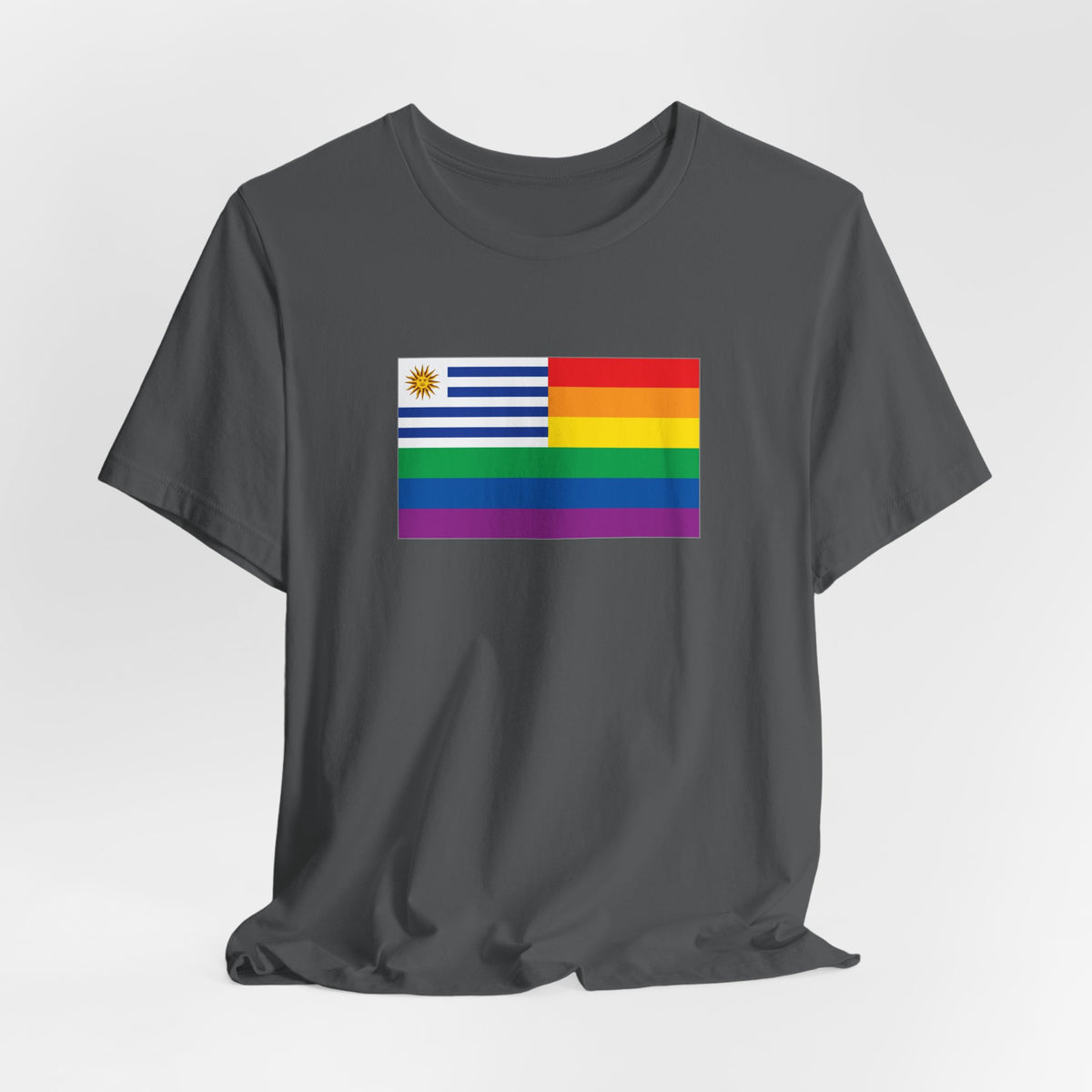 Uruguay Rainbow Pride Flag T-shirt, Several Color Options