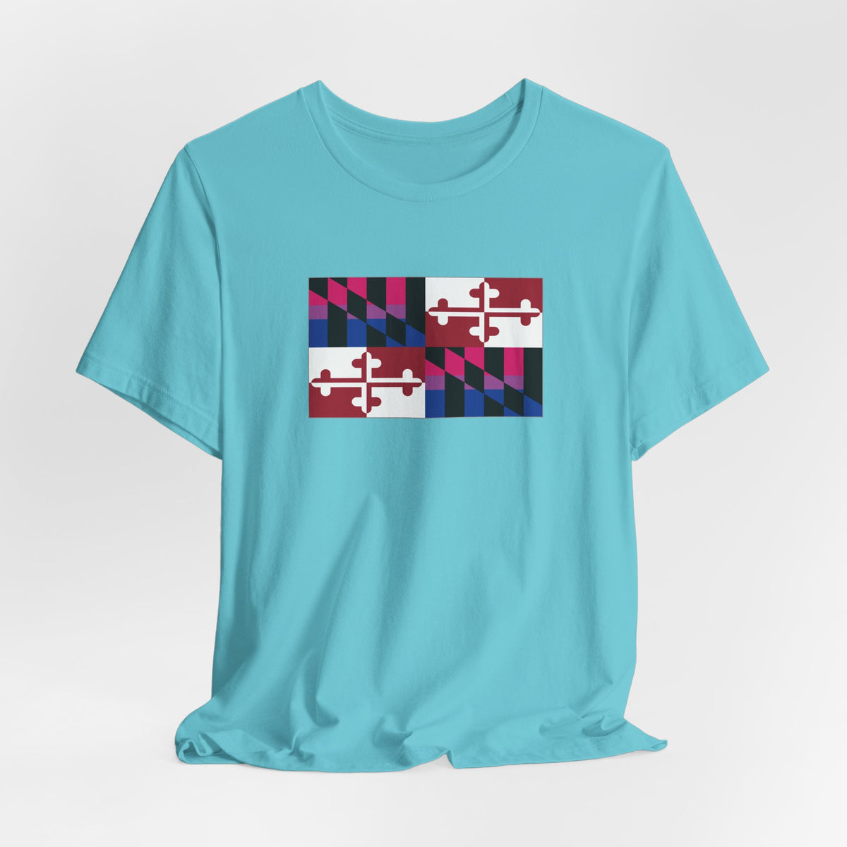 Maryland Bisexual Pride Flag T-shirt, Several Color Options