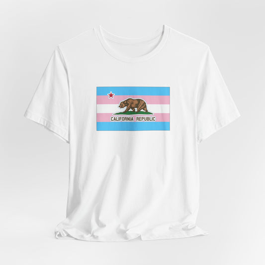 California Transgender Pride Flag T-shirt, Several Color Options